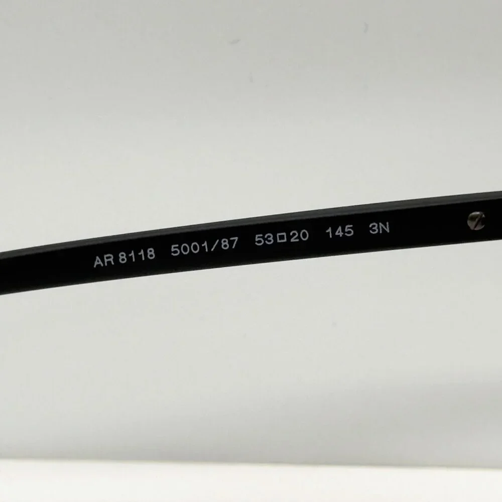 Giorgio Armani AR8118 5001/87 Sunglasses Matte Black Grey Lens 53 20 145 3N READ